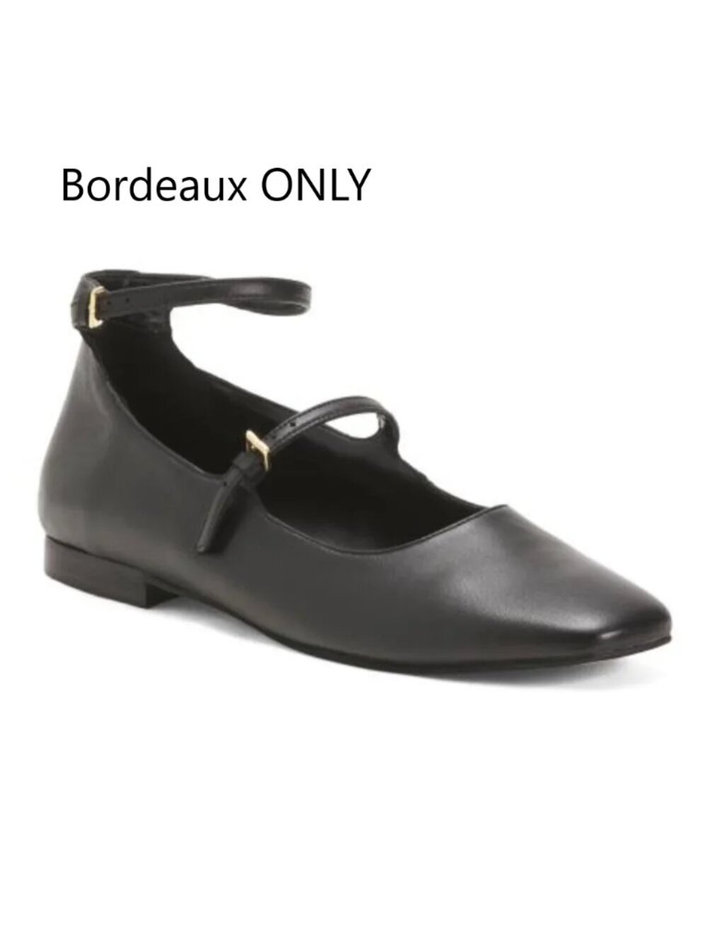 M BY BRUNO MAGLI Made In Portugal Leather Melanie Flats -Bordeaux-